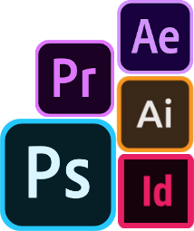 Adobe products logos